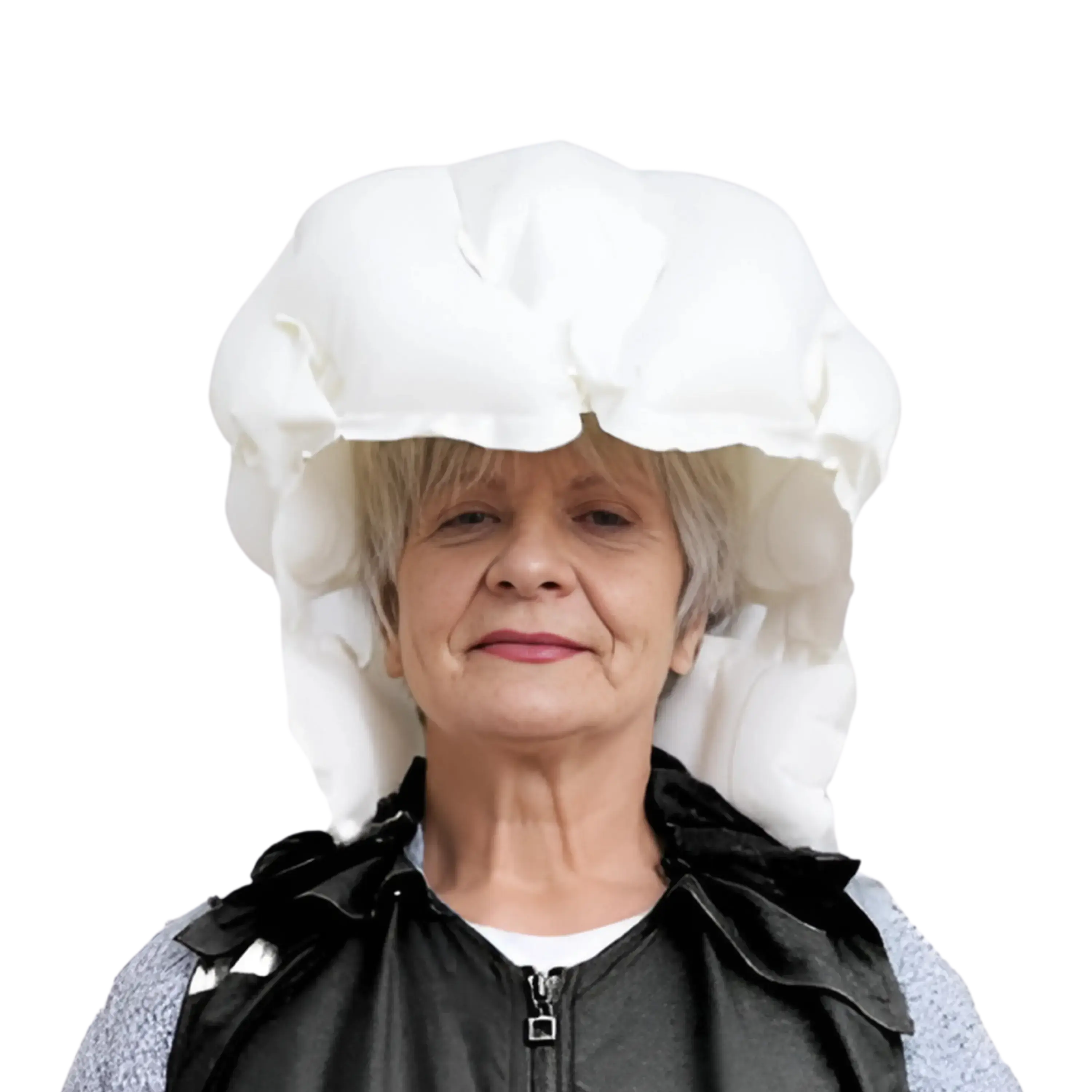 Personnes âgée portant le gilet airbag Elder déployé