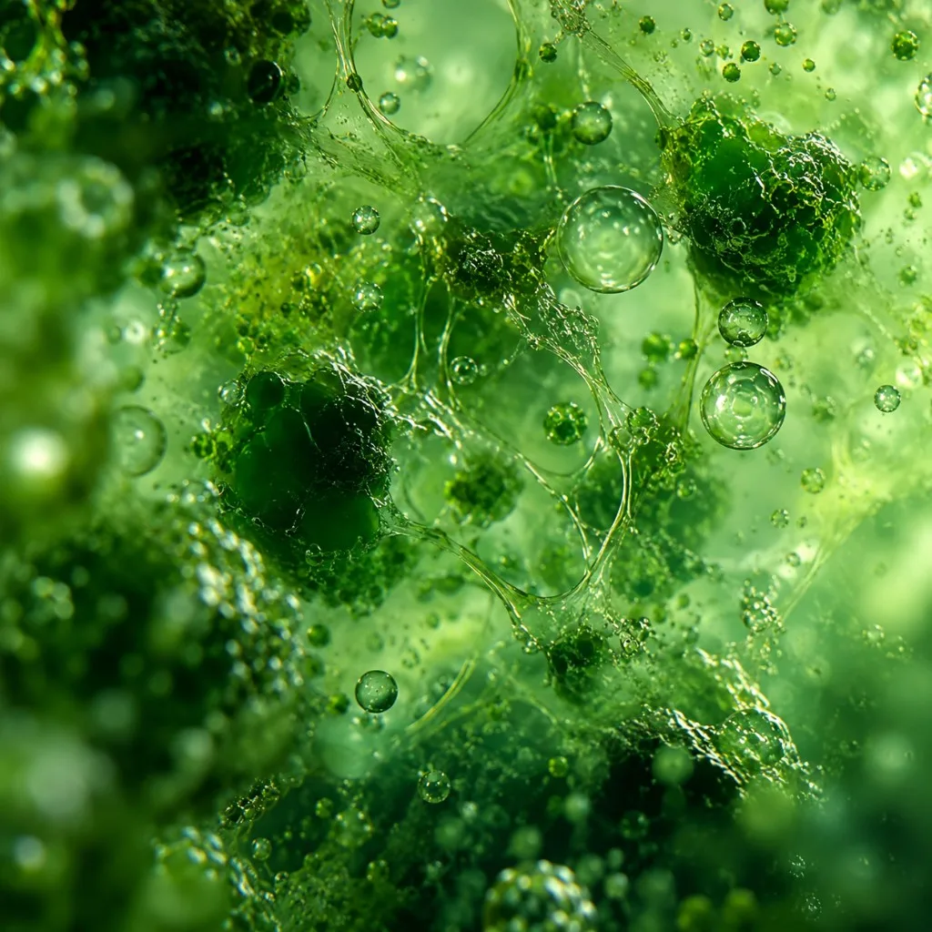 One Boost, supergreens et phytonutriments, visuel microscopique